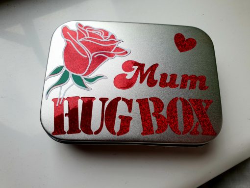 mum gift tin with rose