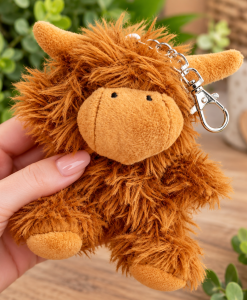 Personalised Highland Cow Keyring