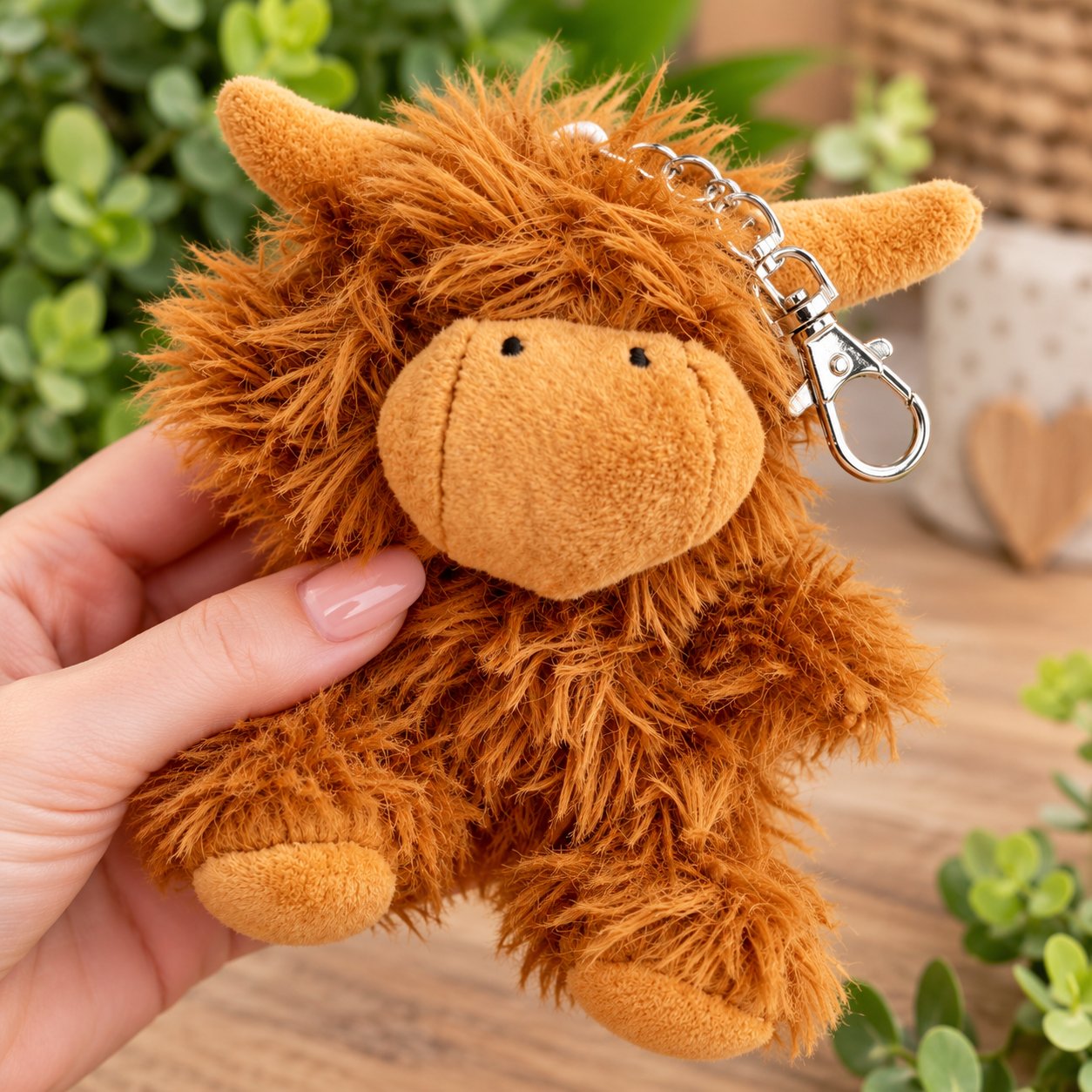 Personalised Highland Cow Keyring
