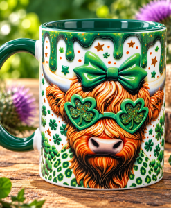 personalised lucky cow mug