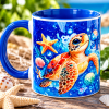 personalised sea turtle mug