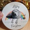 hug from heaven dougal personalised memorial rainbow bridge keepsake gift