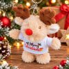 personalised reindeer keyring