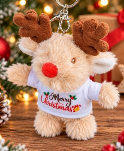 personalised reindeer keyring