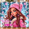 winter vibes tumbler pink mockup