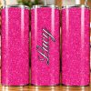 Pink Glitter Tumbler