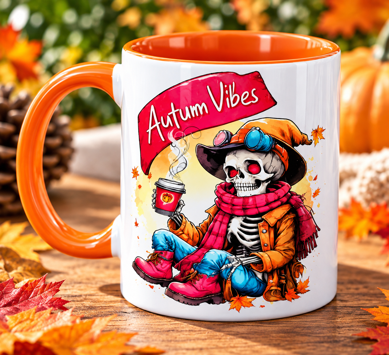 Personalised Autumn Vibes Mug
