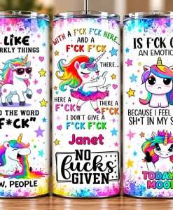 Swearing Unicorn Tumbler Mockup