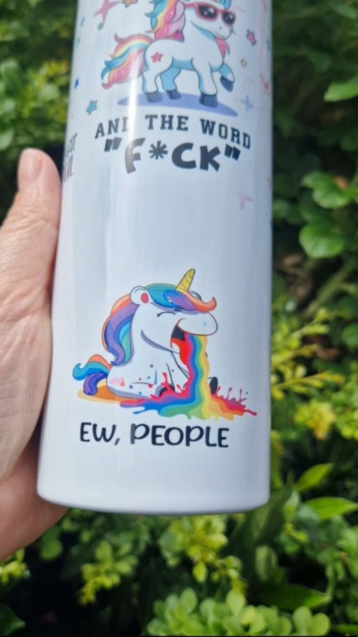 ew people unicorn tumbler