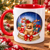 Personalised Christmas Globe Mug