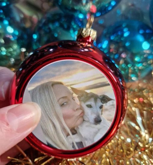 personalised christmas bauble family