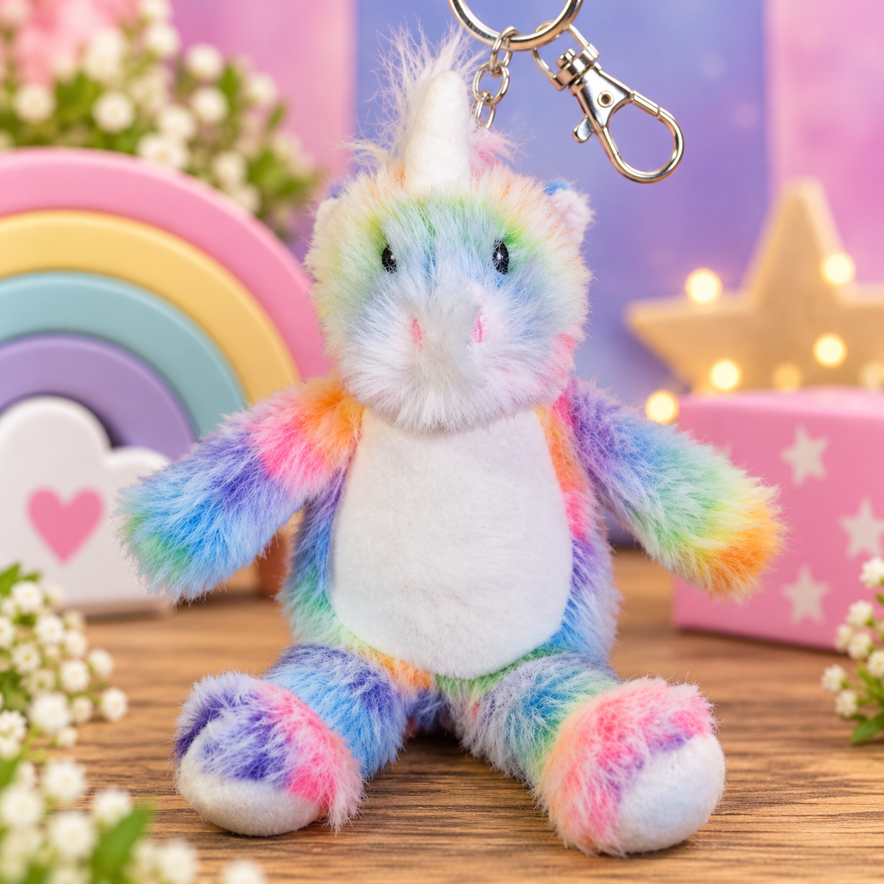 Personalised Unicorn Keyring