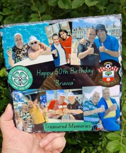 dads personalised photo slate