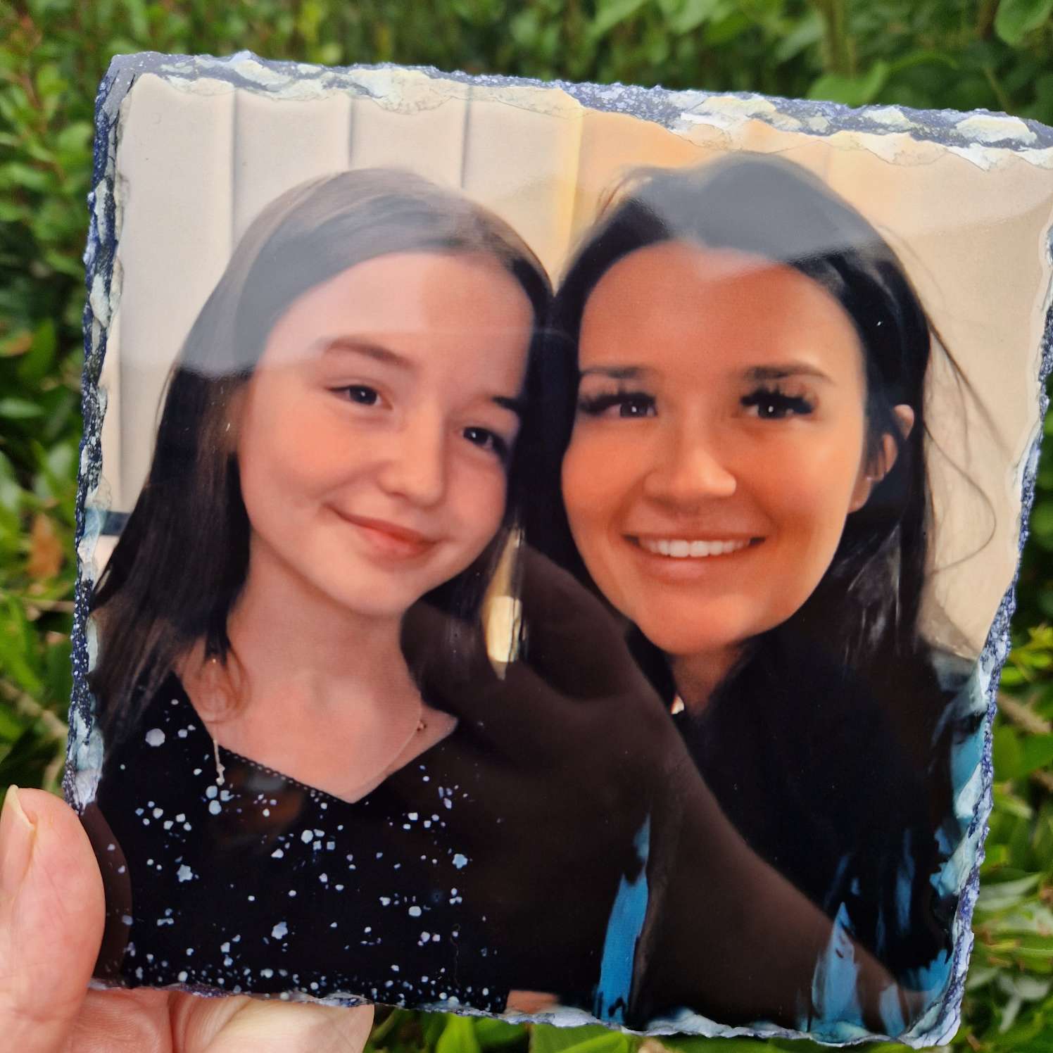 family personalised photo slate