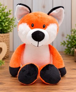 Personalised Fox Hug Box – Orange Fox Soft Toy Gift