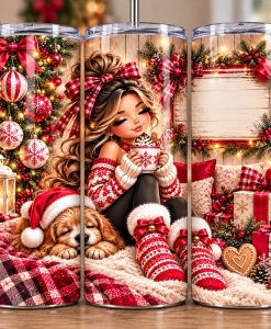Cozy Christmas Tumbler Mockup