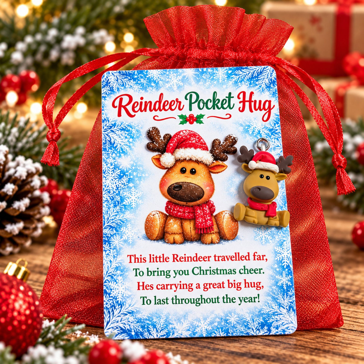 Reindeer Pocket Hug